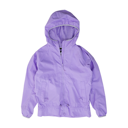 Lavender Solid Rain Jacket