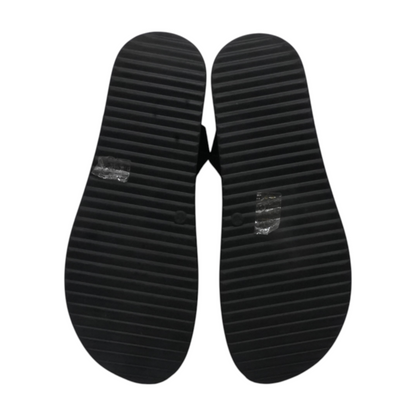 Black Wedged Sandals