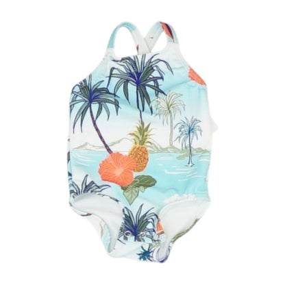 Blue Tropical One-Piece