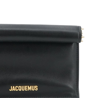 Small Rond Carre Clutch in Black