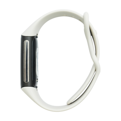 20mm Charge 6 Black Activity Tracker White Band S/M