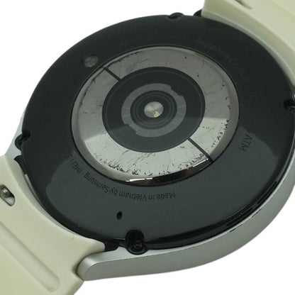 44mm Galaxy Watch5 Silver Smartwatch White Band M/L