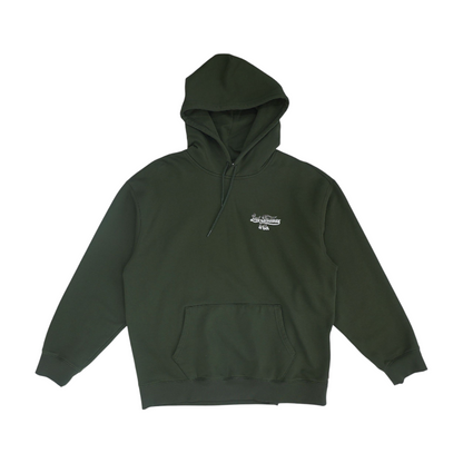 Green Solid Hoodie Pullover