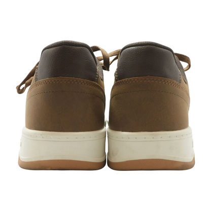 Brown Low-Top Athletic Shoes