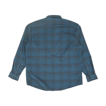 Blue Plaid Flannel Button Down