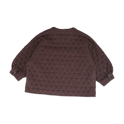 Brown Solid Sweatshirt Pullover