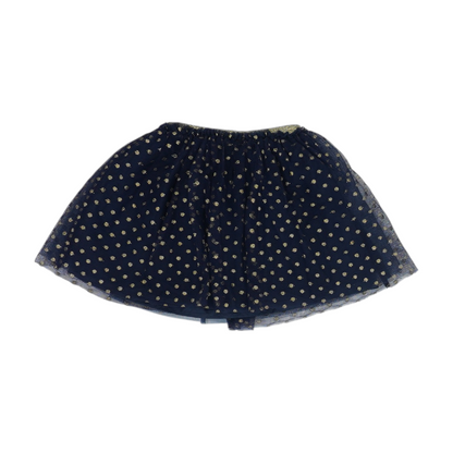Navy Print Skirt