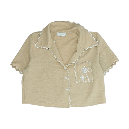 Tan Blouse