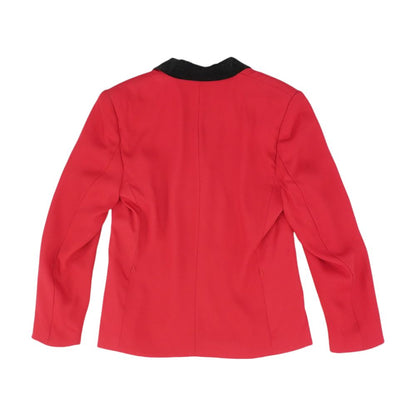 Red Solid Blazer