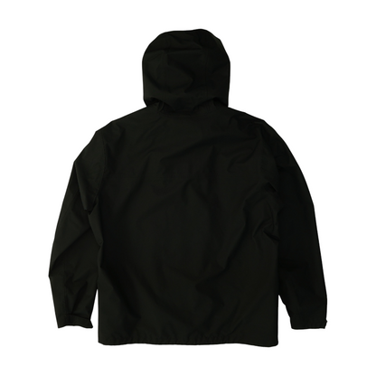 Black Solid Rain Jacket