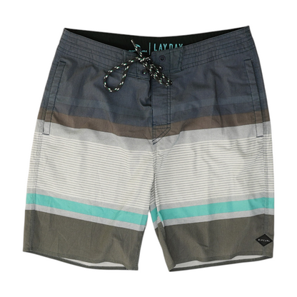 Gray Striped Swim Bottom
