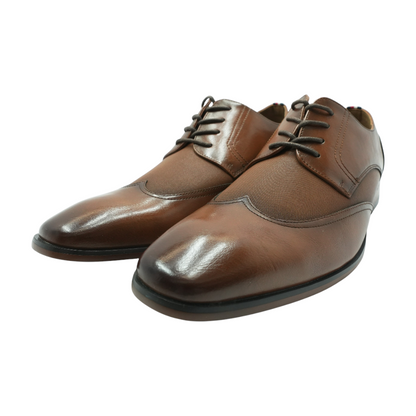 Brown Lace-Up Dress Shoes