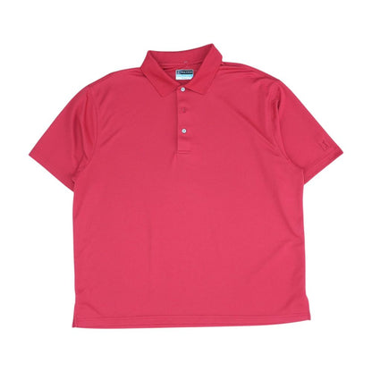 Red Solid Short Sleeve Polo