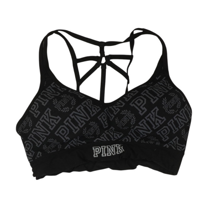 Black Graphic Bra