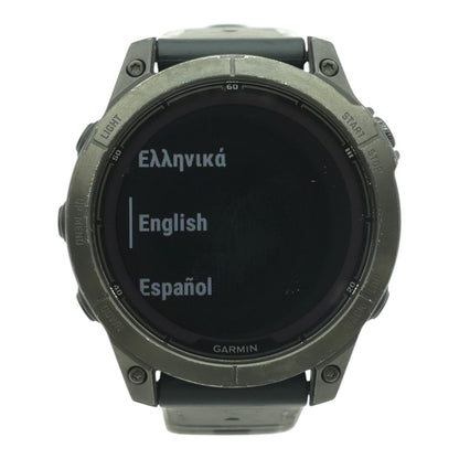 48mm Fenix 7 Black Smartwatch Black Band M/L