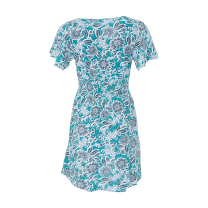 Ann Taylor Loft Green Floral Mini Dress – Image 2