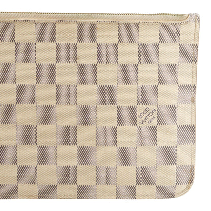 Neverfull Pochette in Damier Azur Canvas