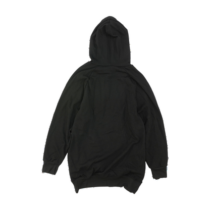 Black Solid Hoodie Pullover