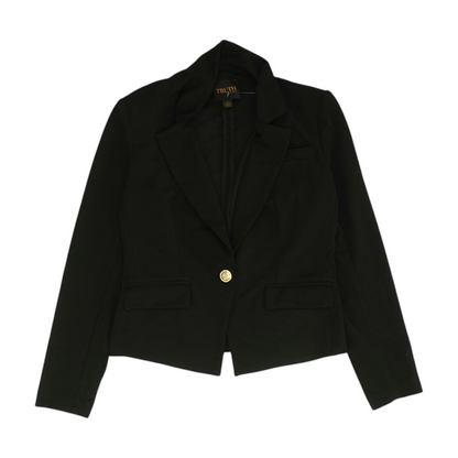 Black Solid Blazer