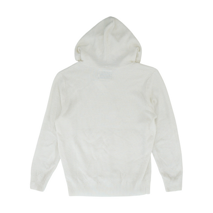 Beige Solid Hoodie Pullover