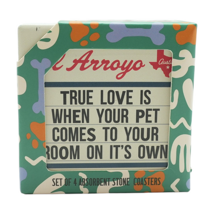 Set of 4 Absorbent Stone Coasters