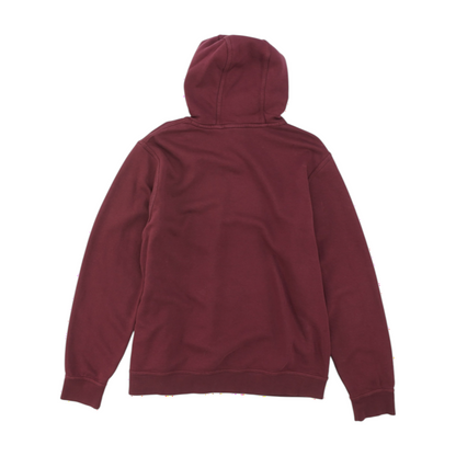 Burgundy Solid Hoodie Pullover