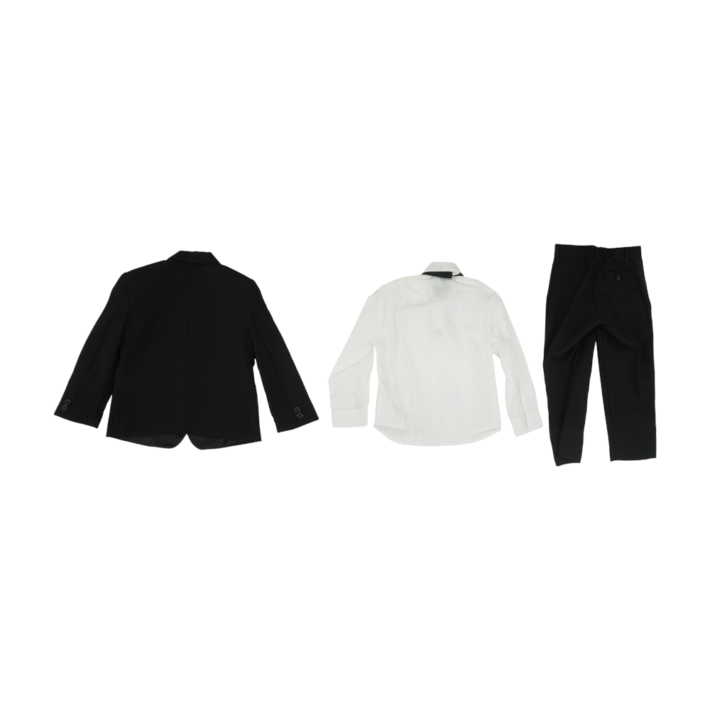 Black Solid 4pc Suit