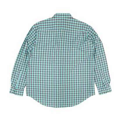 Blue Check Long Sleeve Button Down