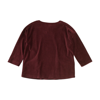 Maroon Solid Sweatshirt Pullover
