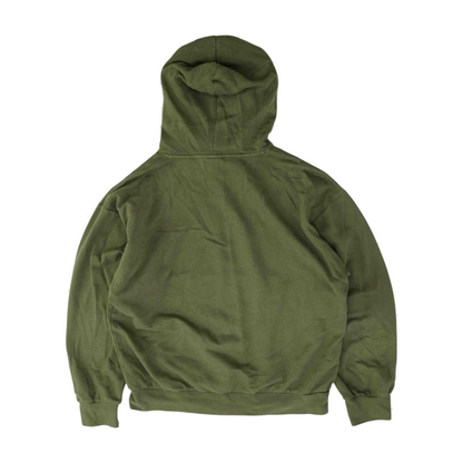 Green Solid Hoodie Pullover