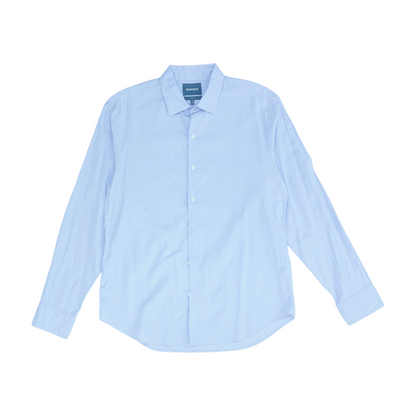 Purple Solid Long Sleeve Button Down