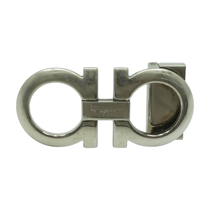 SilveR Tone Gancini Belt Buckle