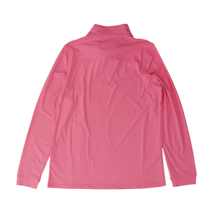 Neon Pink Solid 1/4 Zip Pullover