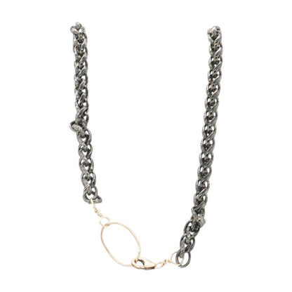 Gun Metal Freeform Necklace