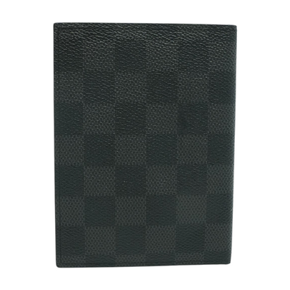 Black Damier Graphite Passport Cover