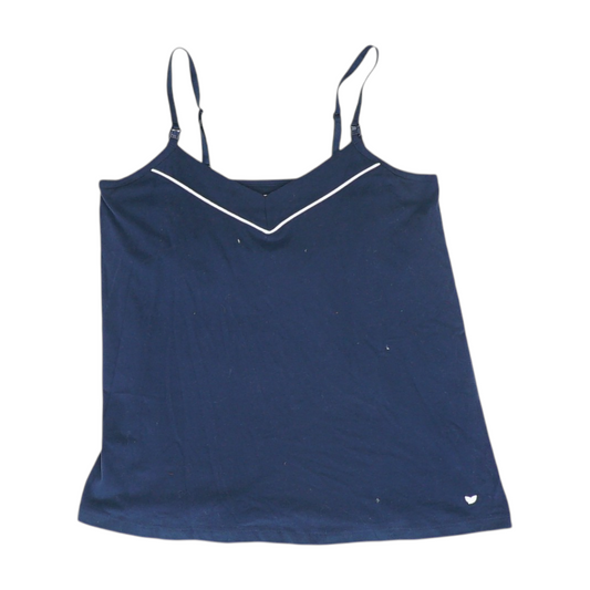 Navy Solid Pajama Top