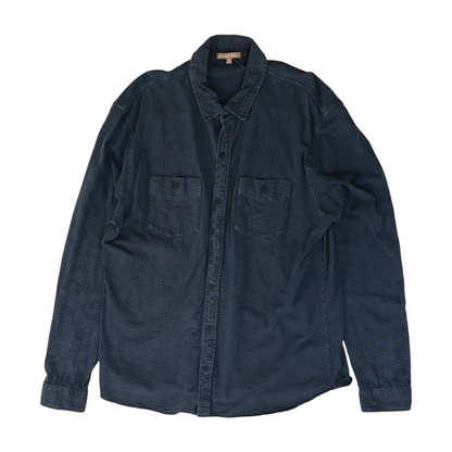 Charcoal Solid Long Sleeve Button Down