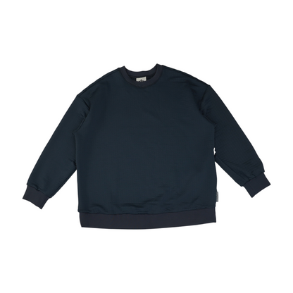 Navy Solid Sweatshirt Pullover