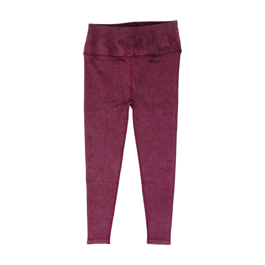 Maroon Active Leggings