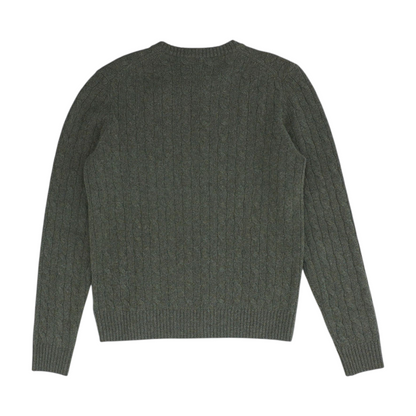 Olive Solid Cardigan Sweater