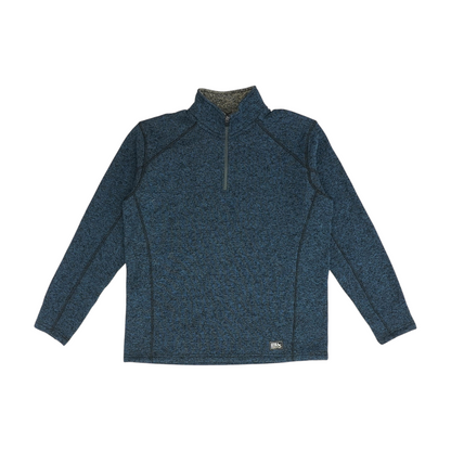 Navy Solid 1/4 Zip Pullover