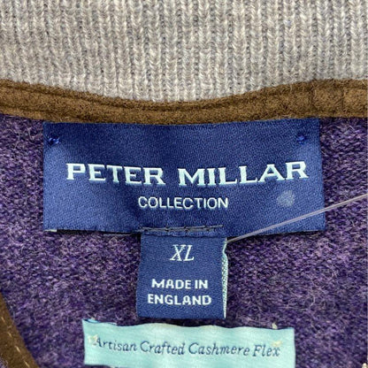 Purple Artison Crafted Cashmere Flex Quarter-Zip Pullover