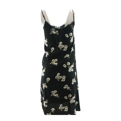 Black Floral Midi Dress