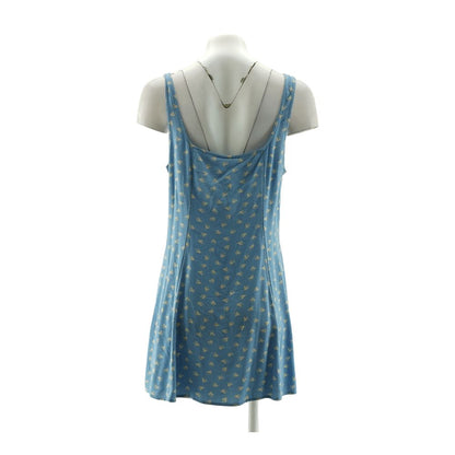 Blue Floral Mini Dress