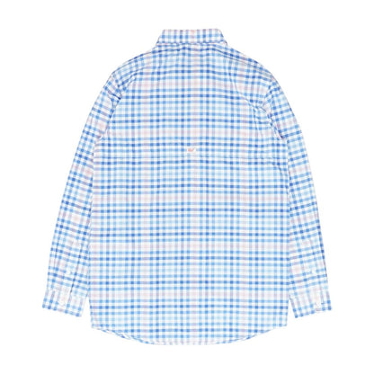 Blue Check Long Sleeve Button Down
