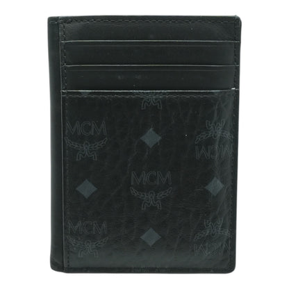 Mini Card Case in Black Visetos