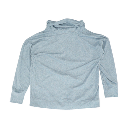 Blue Solid Hoodie Pullover