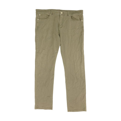 Gray Solid Five Pocket Pants