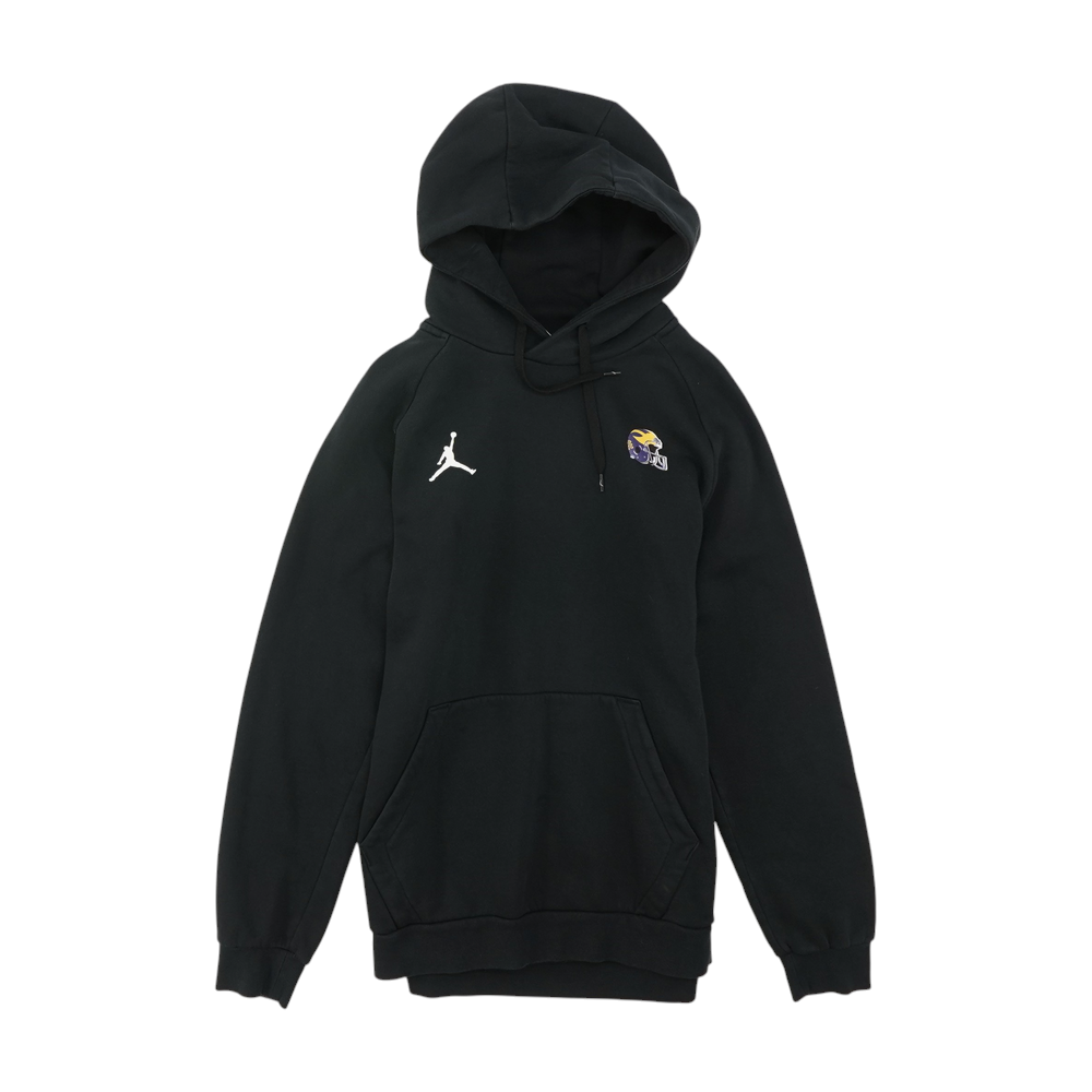 Black Solid Hoodie Pullover