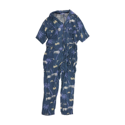 Blue Geometric Jumpsuit